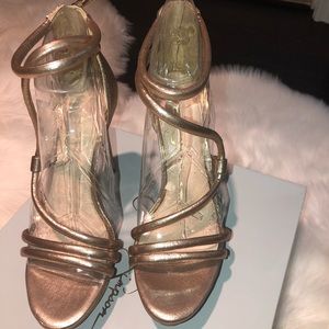 Jessica Simpson Shimmer Gold Sandal